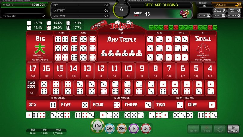 Sicbo chính là một bộ môn đổ xí ngầu trên bàn và được lắc trong hũ kín